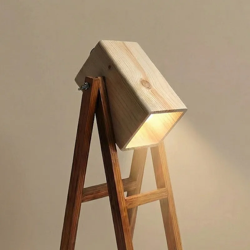 QuietBeam Wooden Table Lamp - Brown media 5