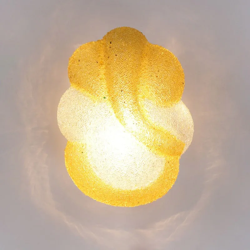 Vighnaharta Glow Glass Wall Lamp - Gold media 5