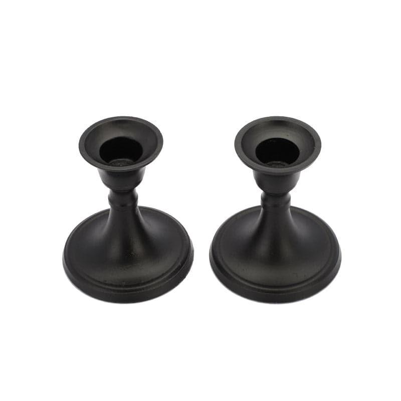 Tula Candle Holder (Black) - Set Of Two media 5