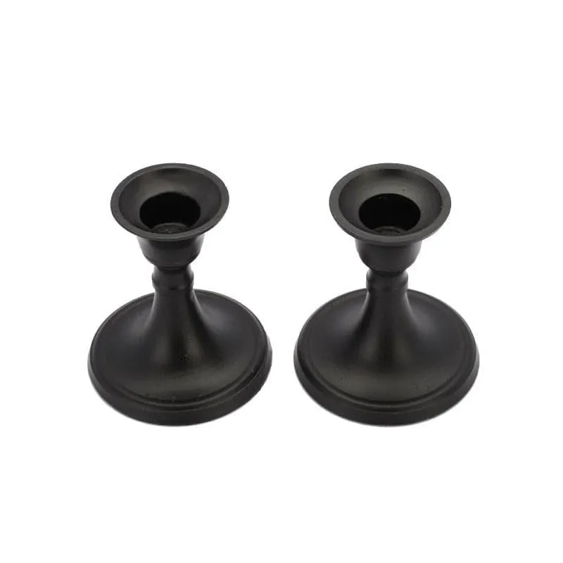 Tula Candle Holder (Black) - Set Of Two media 5
