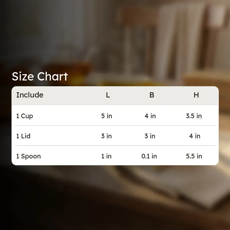 Size chart image for SpongeBob mug set