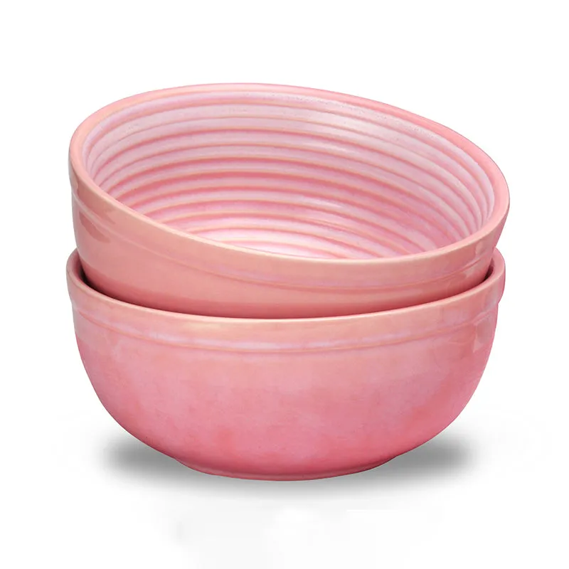 Terra Ridge Serving Bowl (Pink/1000 mL) - Set Of Two media 6