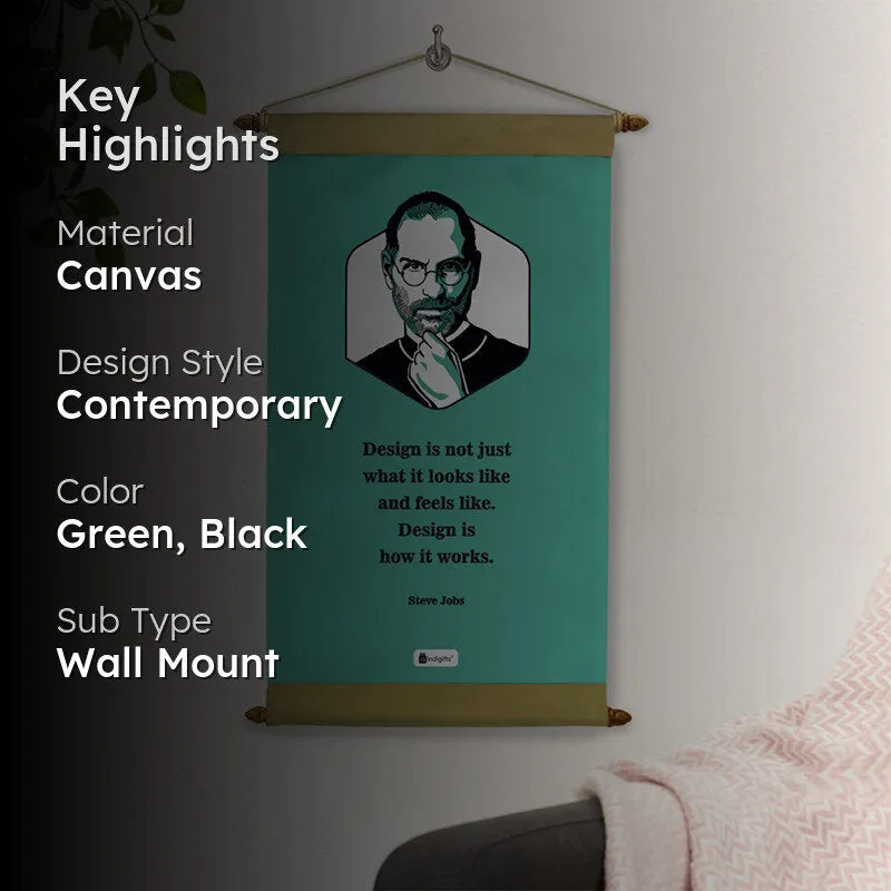 Steve Jobs Motivational Canvas Wall Accent media 2