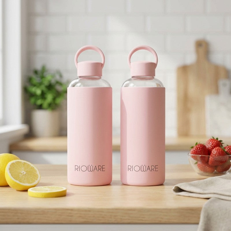 Rioware CalmCarry Water Bottle Pink (750 mL Each) - Set Of Two
