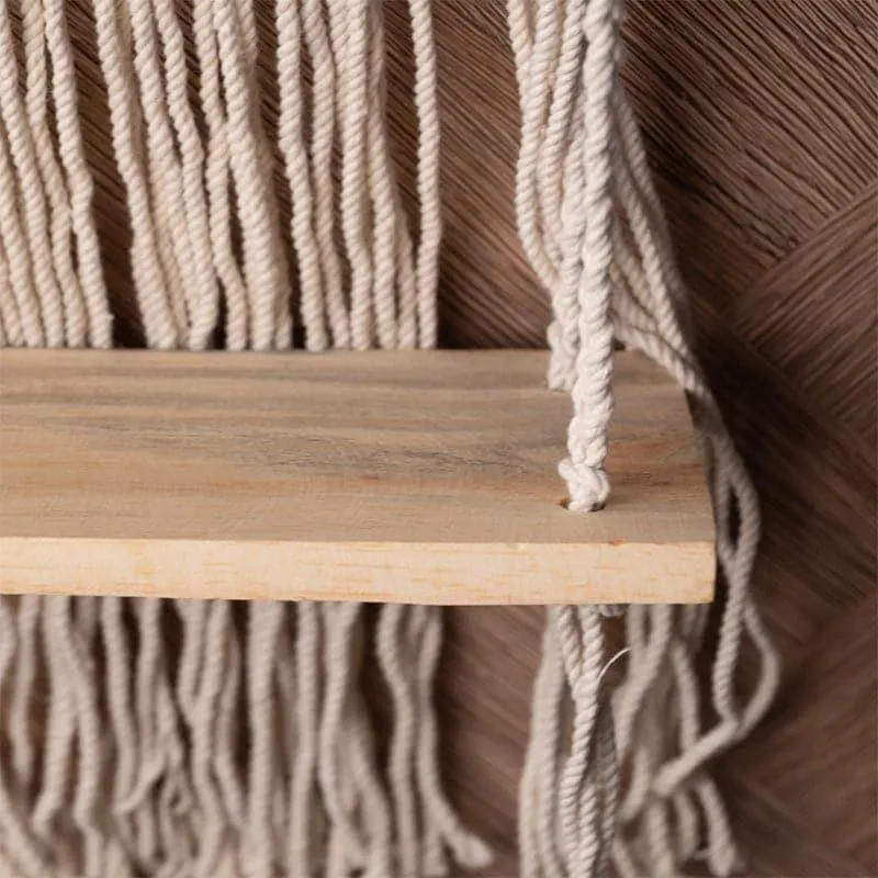 Sloan Macrame Wall Shelf media 5