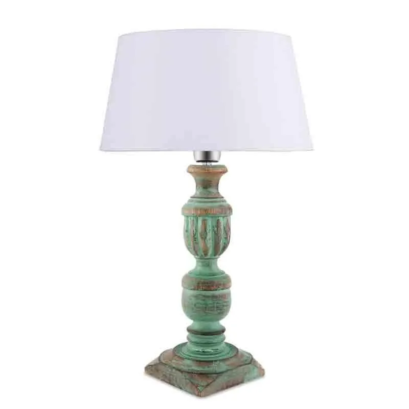 Lueur Fabric Table Lamp - Blue,White media 4