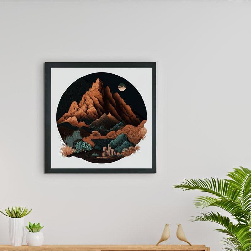 Desert Moonrise Canvas Wall Art
