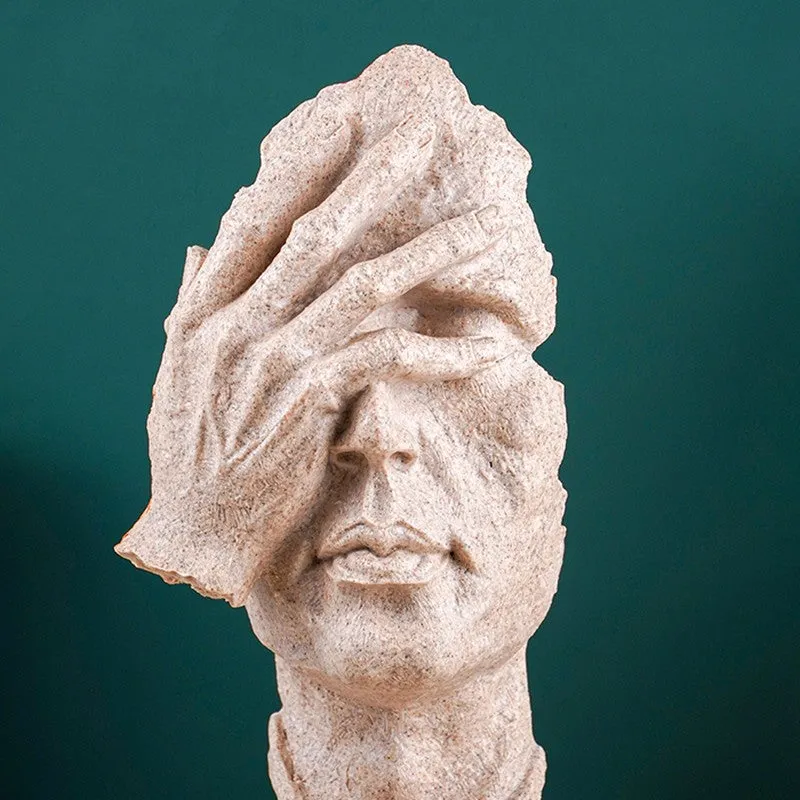 Still Thought Art Figure Showpieces - Beige media 5