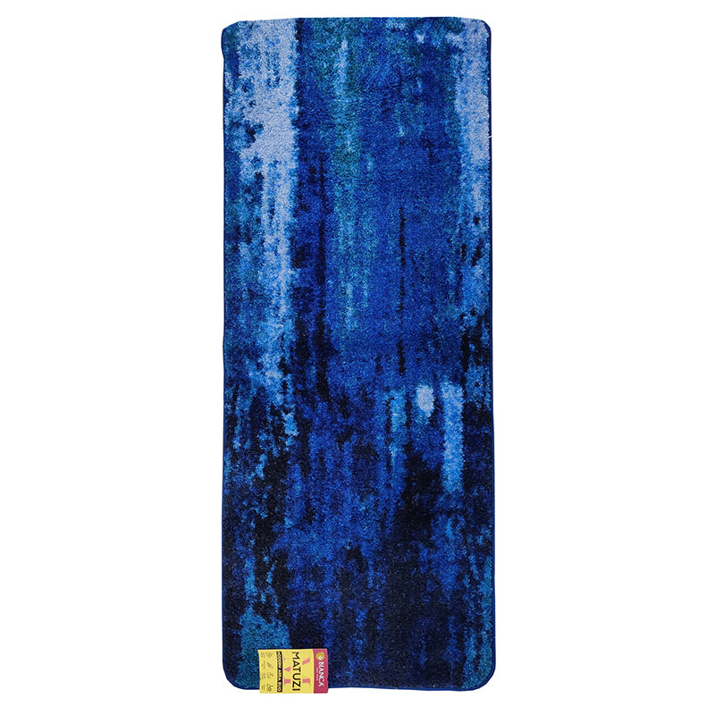 Baird Abstract Micro Fiber Runner Rug - Blue media 3