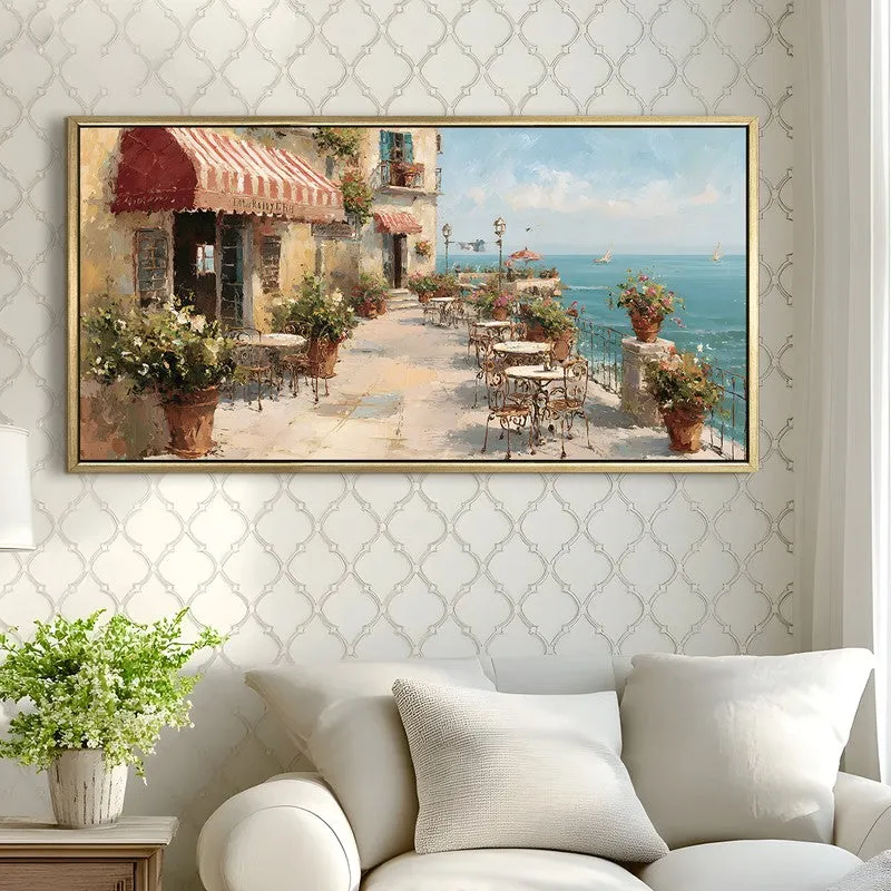 Harbor Light Canvas Wall Painting With Frame media 4