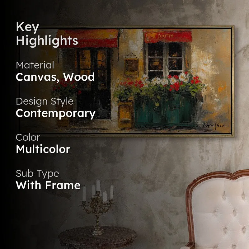 Lattice Canvas Wall Painting With Frame media 2