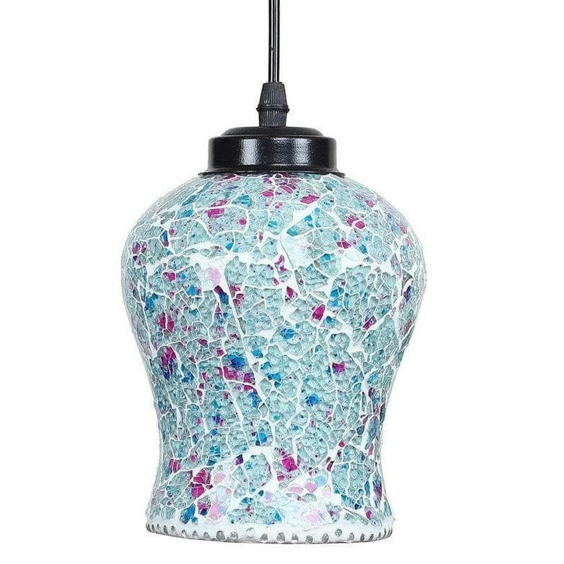 Indigo Delight Glass Ceiling Lamp media 6