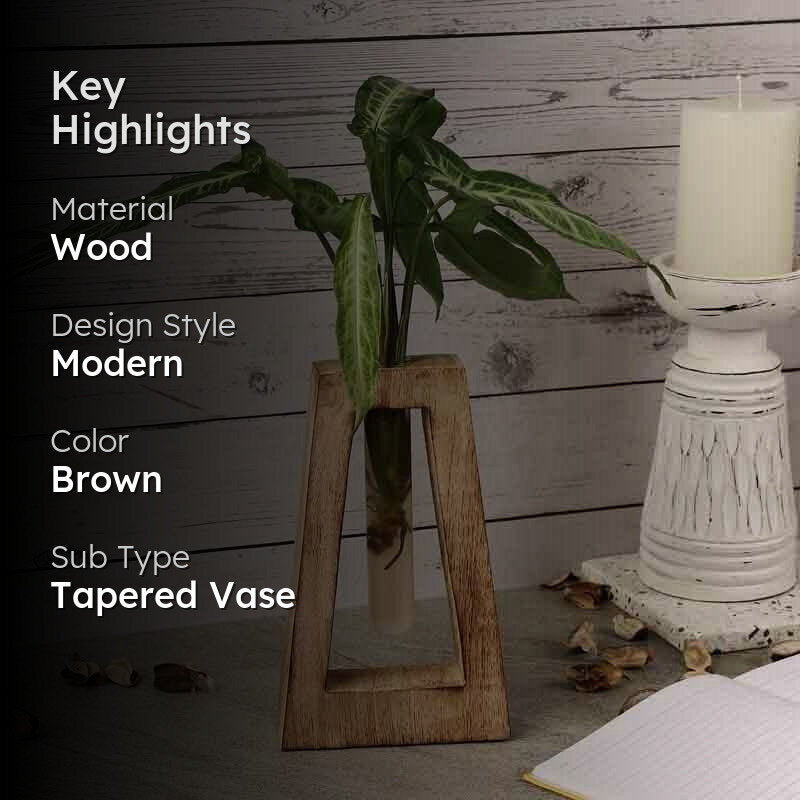 Rhombus Testube Planter - Brown media 2