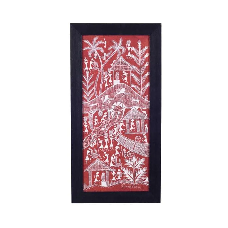 Barasi Warli Canvas Wall Art media 3