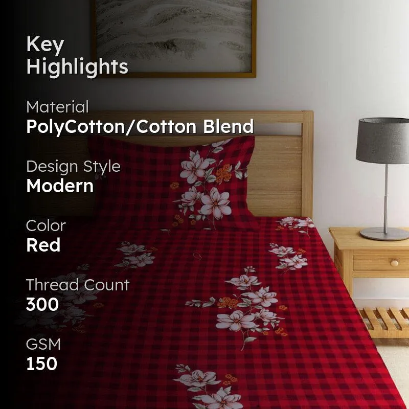Florena Stripe Bedsheet - 150 GSM media 2