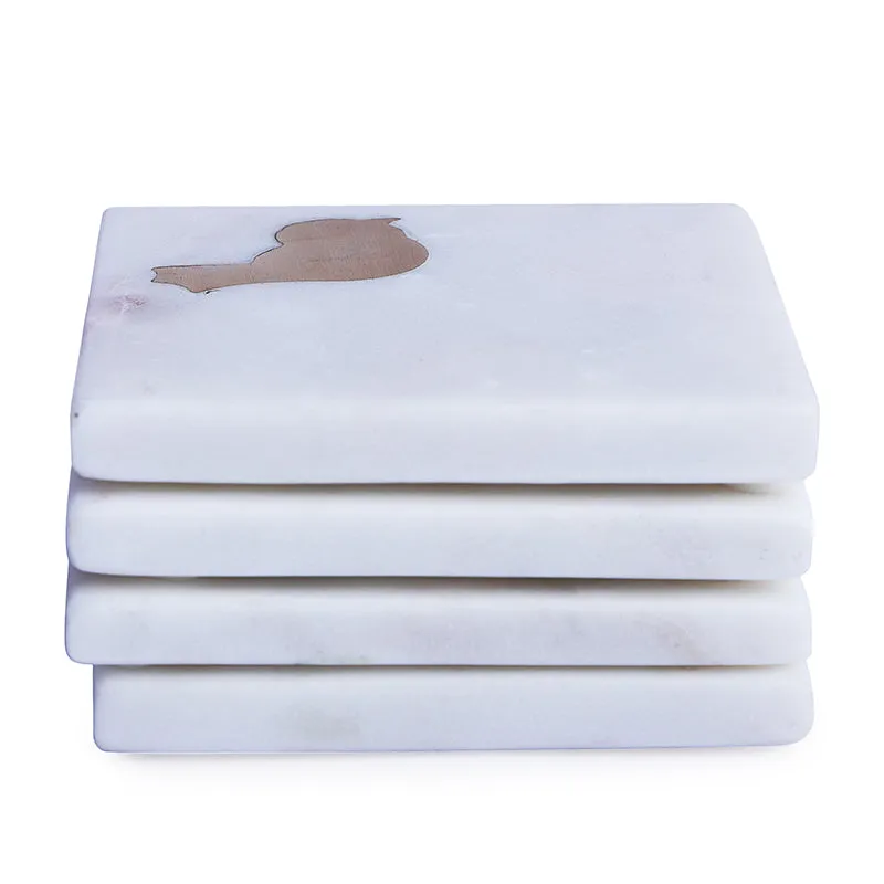 Corsica Bird Marble Coaster - Set Of Four media 4