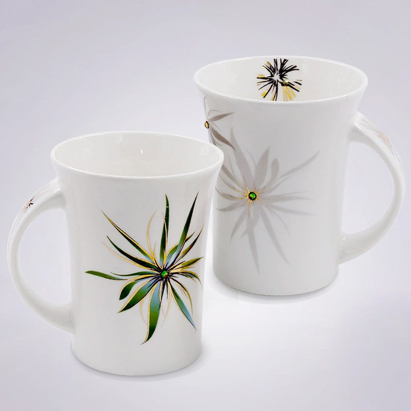 Florra Bone China Coffee Mug (300 mL Each) - Set Of Two media 6
