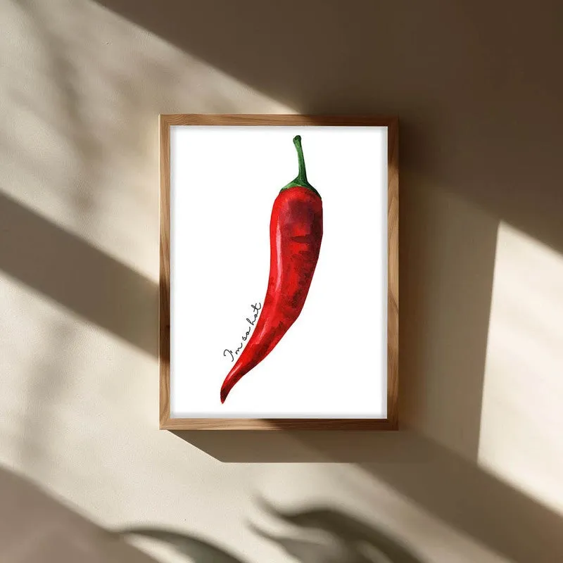 Scarlet Flame Archival Canvas Wall Art - Brown media 3
