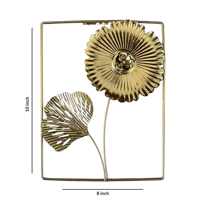 Sculpted Flora Metal Wall Accent - Set Of Two - 7