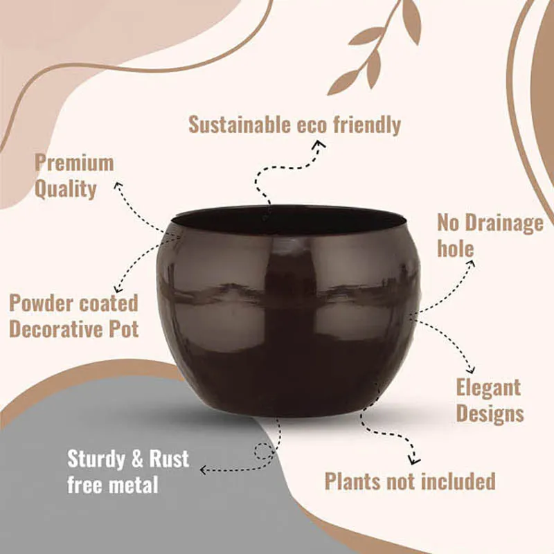 Alisha Handcrafted Planter (Black) - Set Of Three media 9