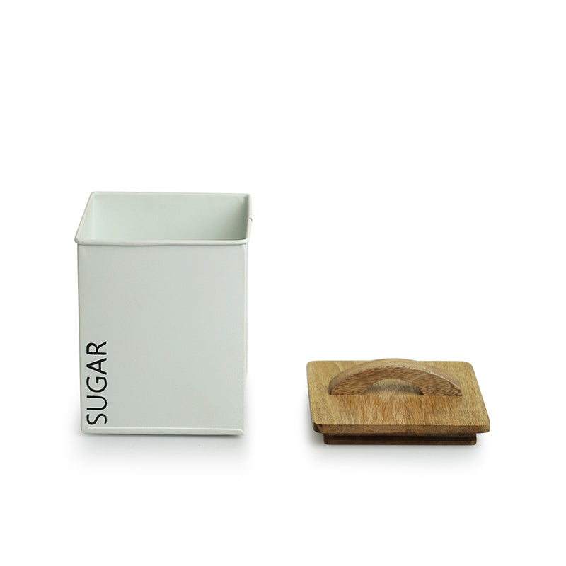 Barista's Cache "Coffee & Sugar" Iron Jar (1000 mL Each) - Set Of Two media 3