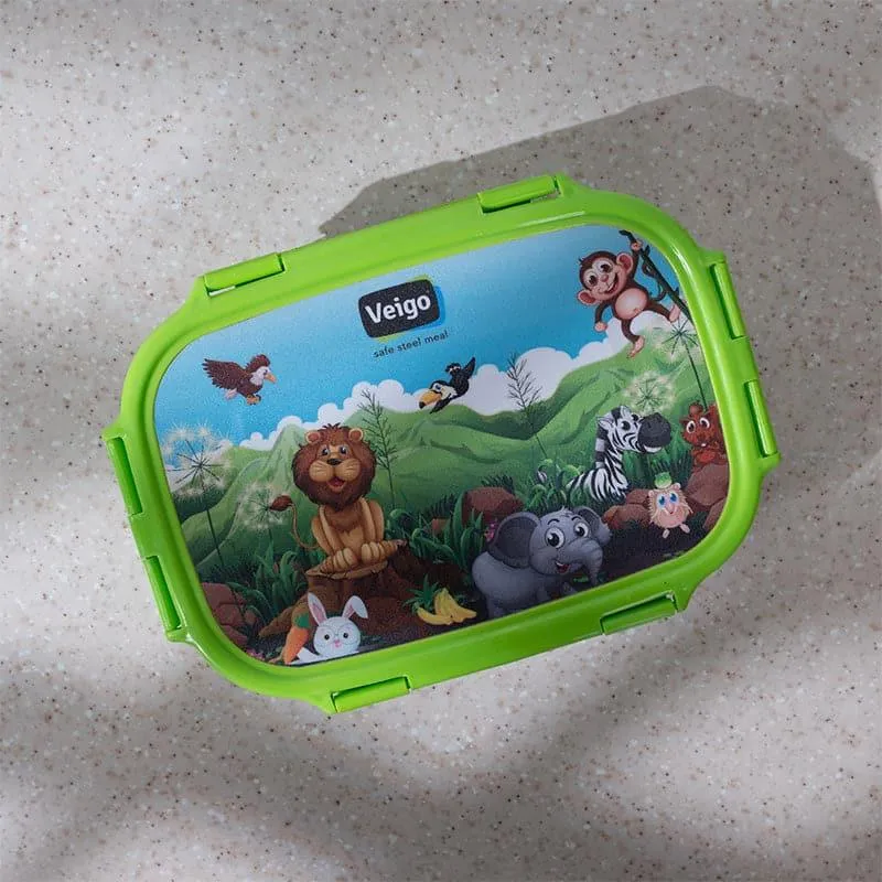 Jungle Holly Green Lunch Box (775/150 mL) - Two Piece Set media 5