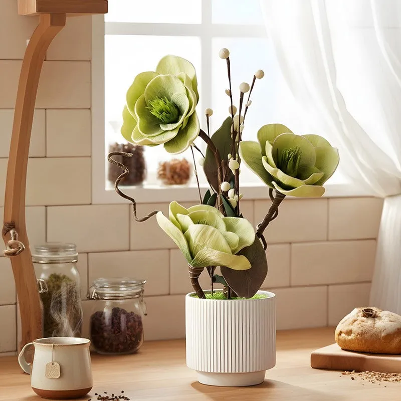AarviDecor Verdant Bloom Foam Artificial Plants media 6