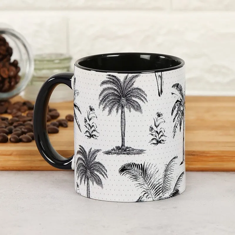 India Circus Monochrome Palms Coffee Mug (325 mL) media 1
