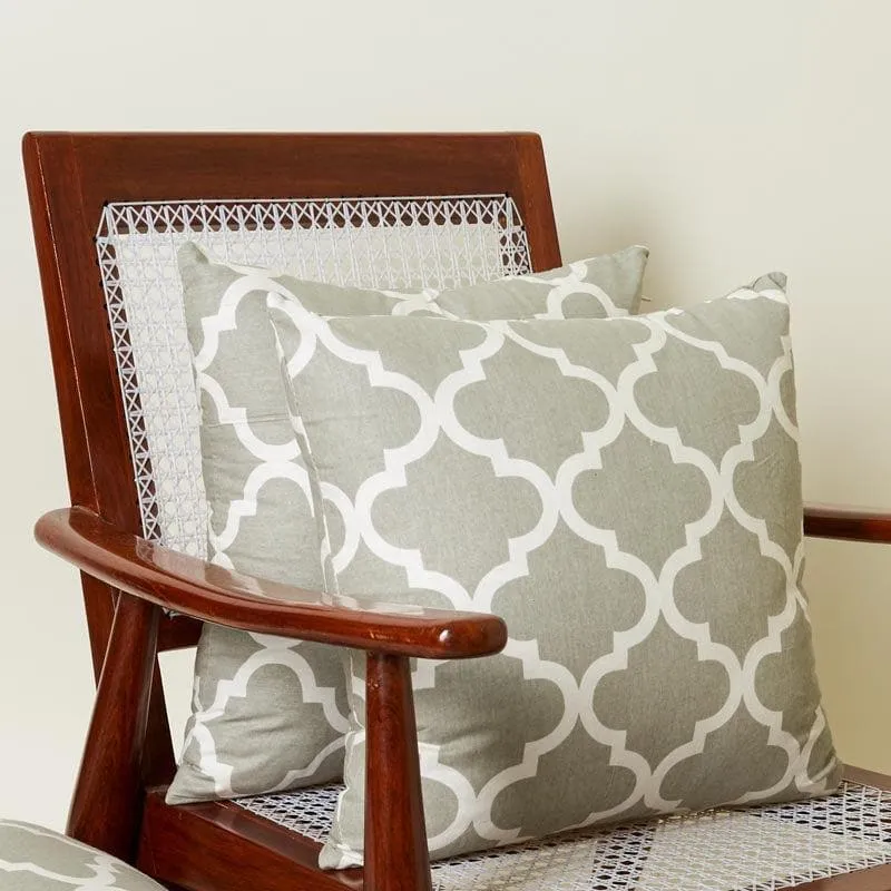 Fleur-Is Cushion Cover (Grey) - Set Of Two media 1