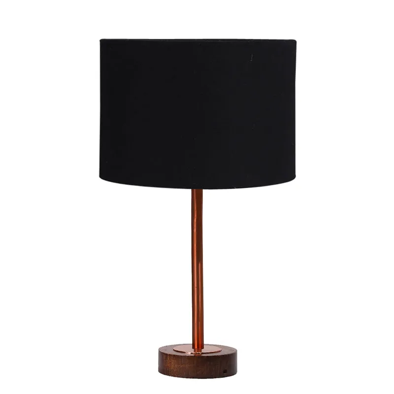 Cotin I Rodin Wooden Table Lamp - Black,Copper,Brown media 5