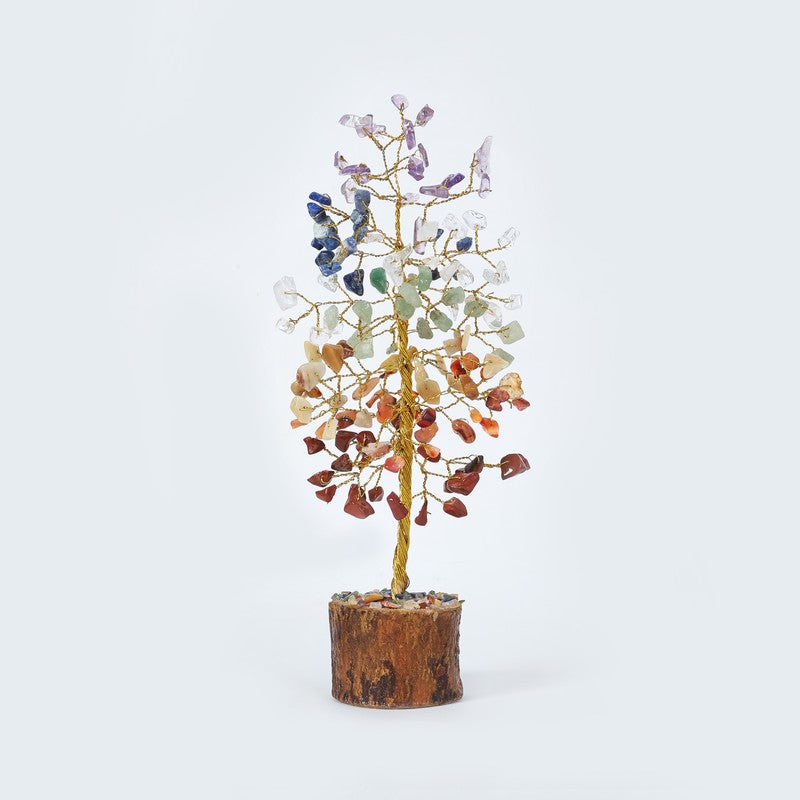 Seven Chakra Gemstone Tree Decorative Showpiece media 5