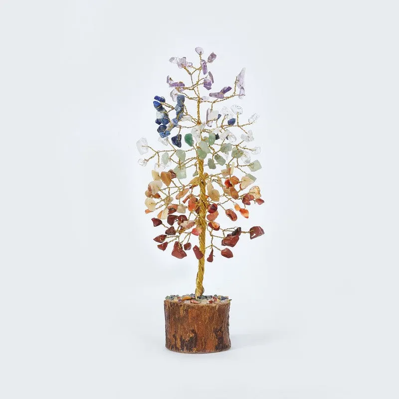Seven Chakra Gemstone Tree Decorative Showpiece media 5