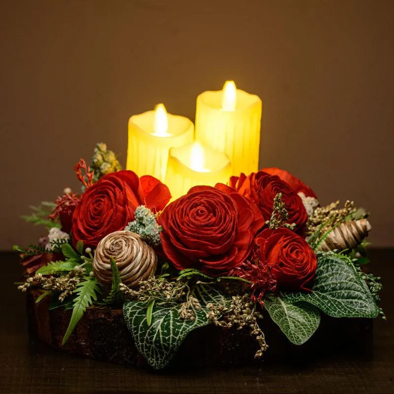 Jacoby  Solawood Flower Tray with Battery Candle media 3