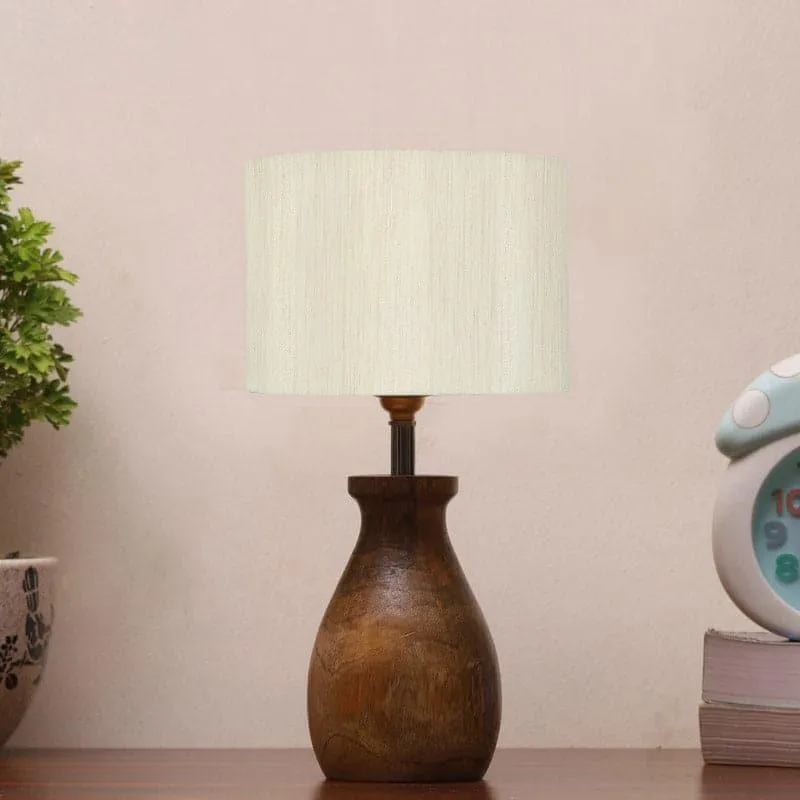 Sheldo Fabric Table Lamp - Beige,Brown media 3
