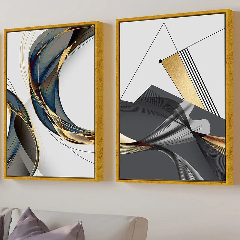 Foiled Charcoal Wall Art - Set Of Two media 4