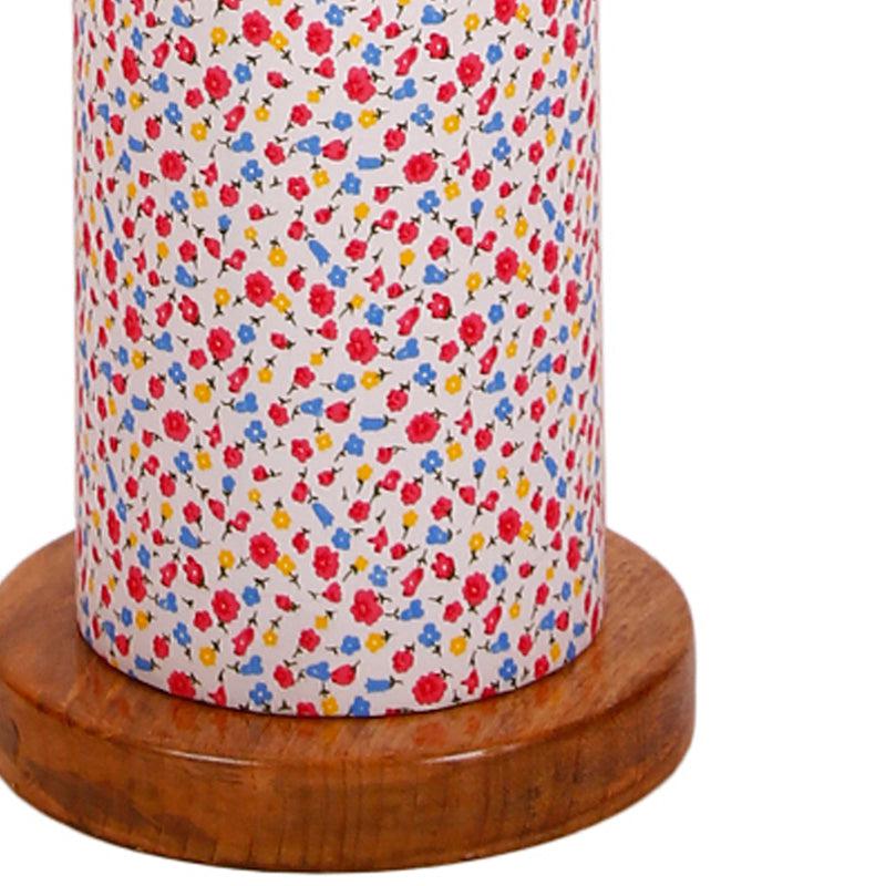 Color Splash Agia Wooden Tower Floor Lamp With Jute Shade - media 4