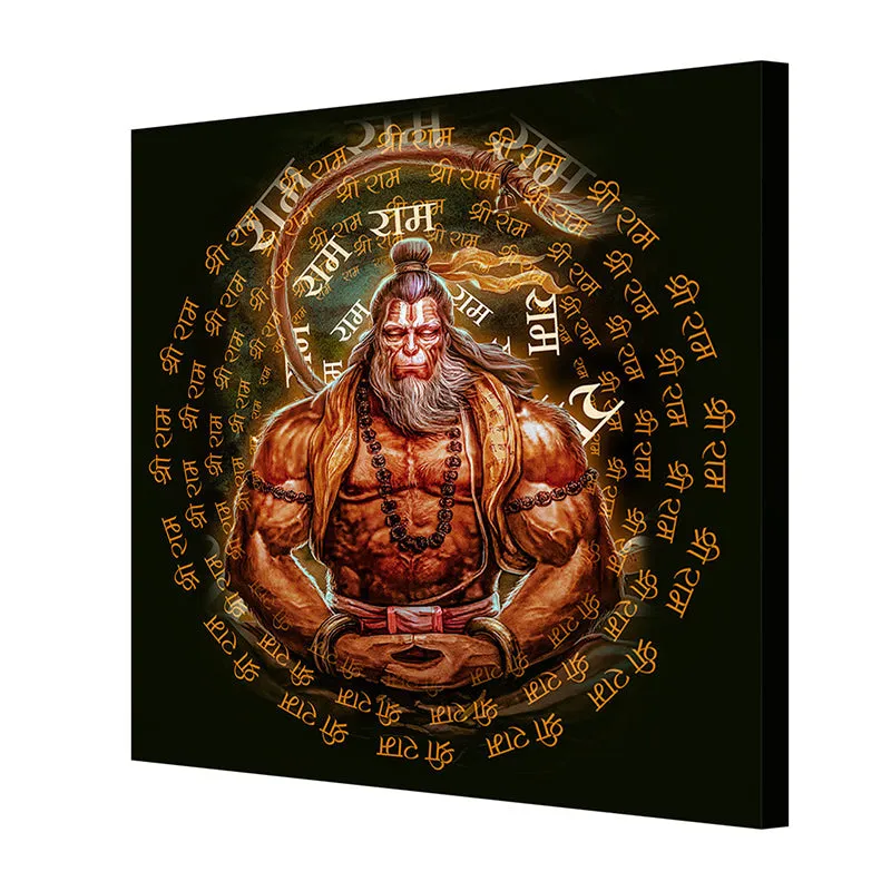 Anjaneya Veera Wall Painting media 5