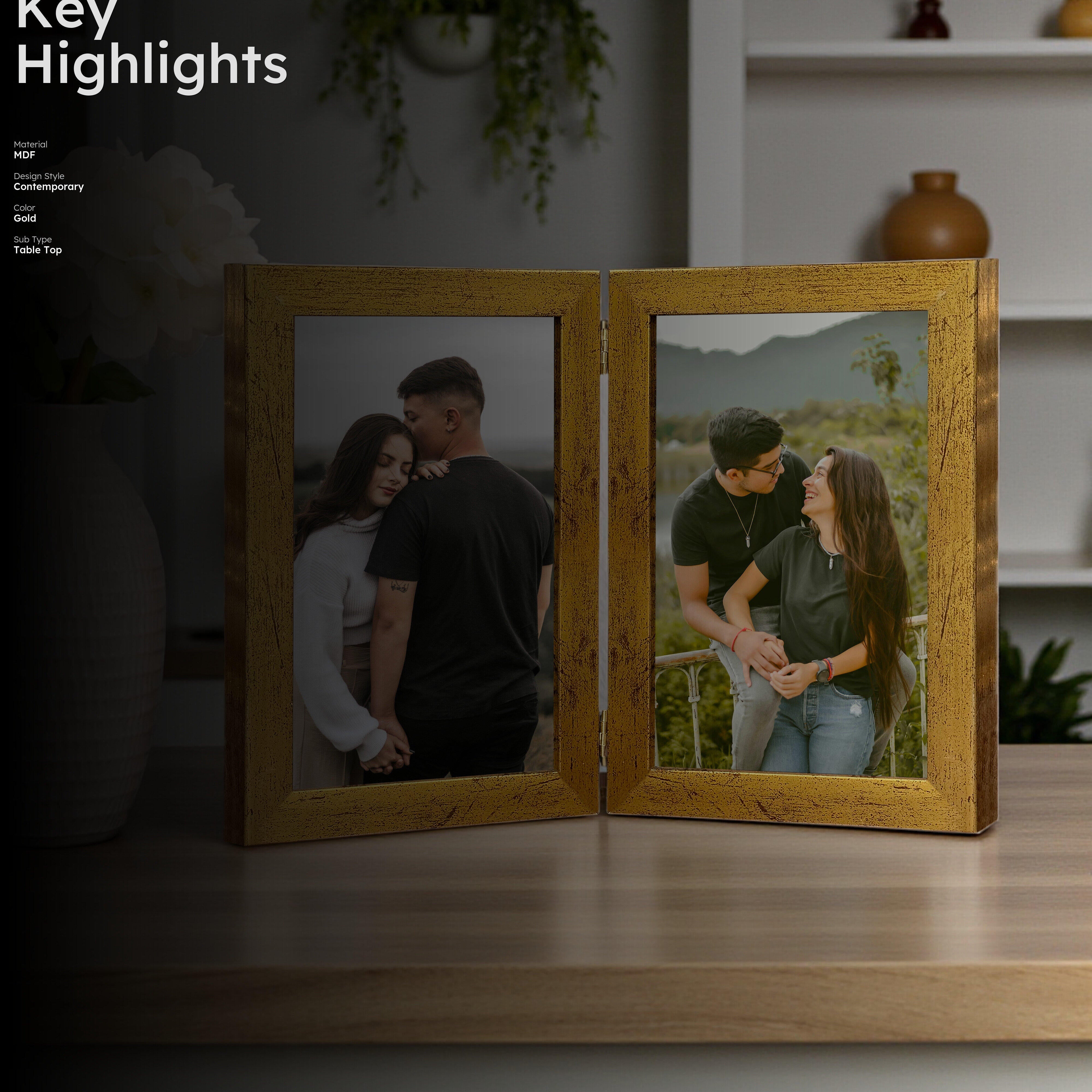 CalmTone MDF Photo Frame - Gold media 2