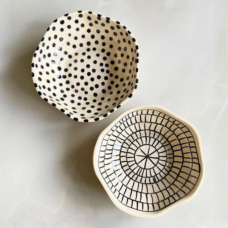 Polka Web Serving Bowl (500 ML) - Set of Two