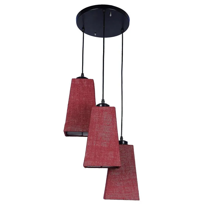 Shadowlux Triple Metal Ceiling Lamp - Maroon media 5