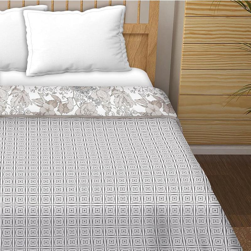 Mohita Reversible Cotton Dohar (Grey)  - 180 GSM media 4