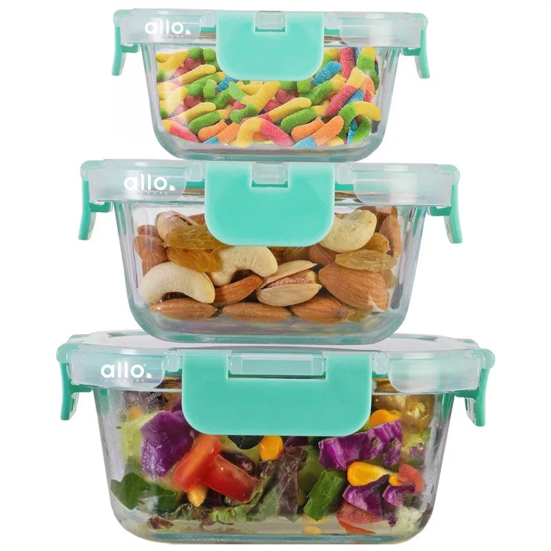 Tiffin Leak Proof Glass Lunch Box - Set Of Three media 4