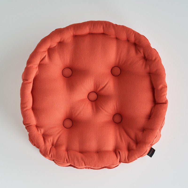 Aidan Floor Cushion - Terracotta Brown media 2