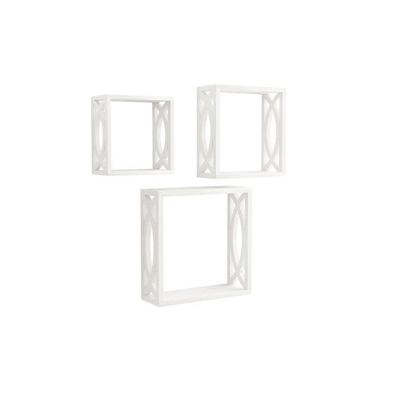 Eclectic Exhibitors Wall Shelf - White - Set Of Three media 3