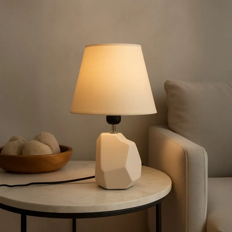 Aurivelle Ceramic Table Lamp - White media 3