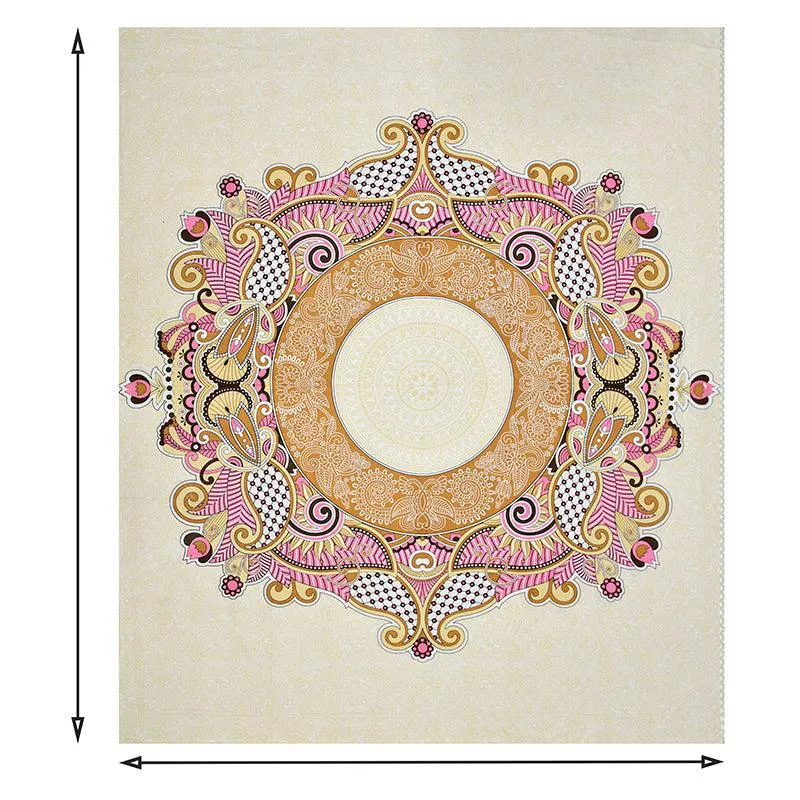 Padmini Pride Ethnic Cotton Bedsheet (Pink) - 140 TC media 7