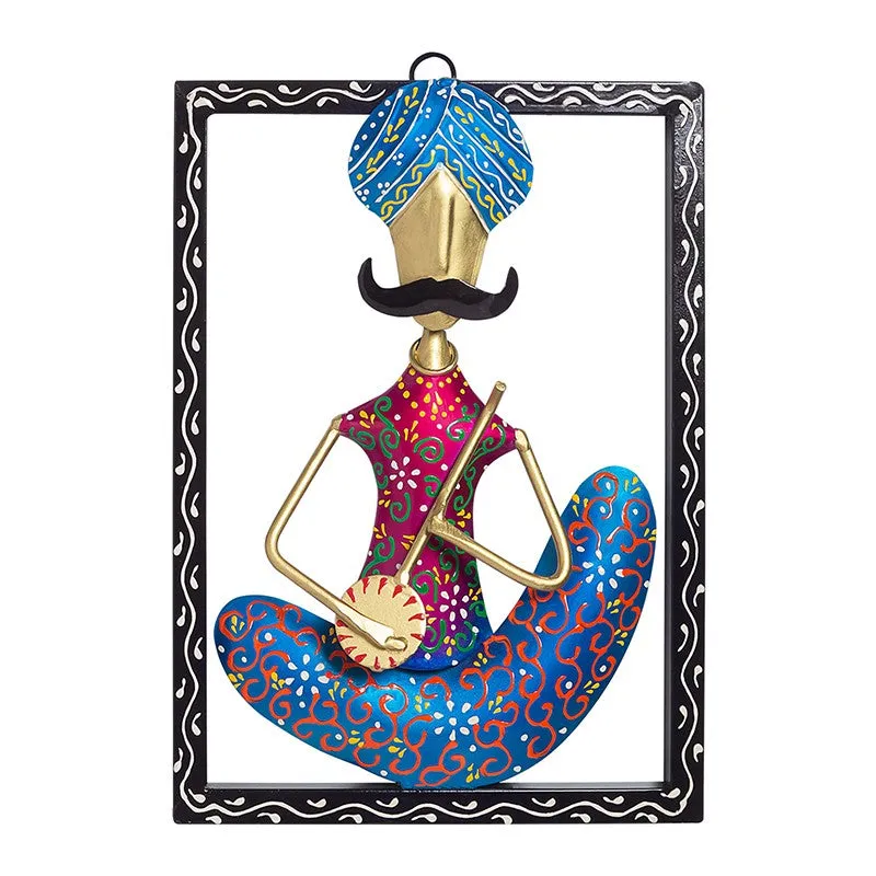 Folkart Iron Wall Accent - Blue,Maroon media 2