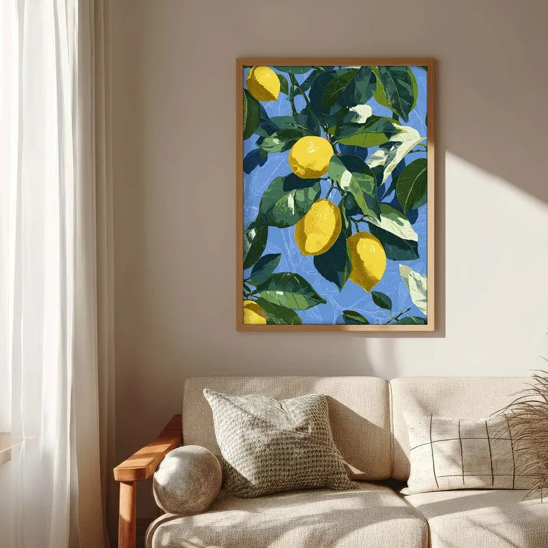 Tropical Vibes Canvas Wall Painting - Brown Frame media 6