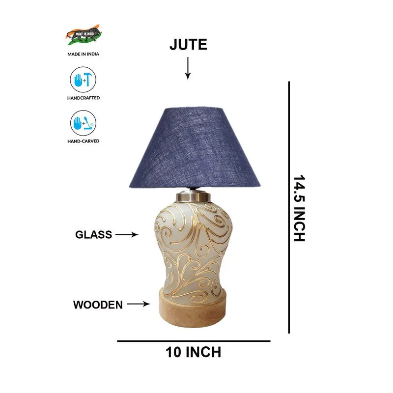 Lumithra Wooden Table Lamp - Blue media 6