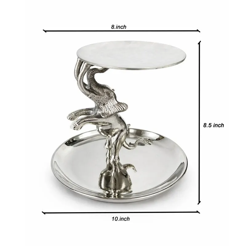 JungleServe Elephant Aluminum Serving Platter media 7